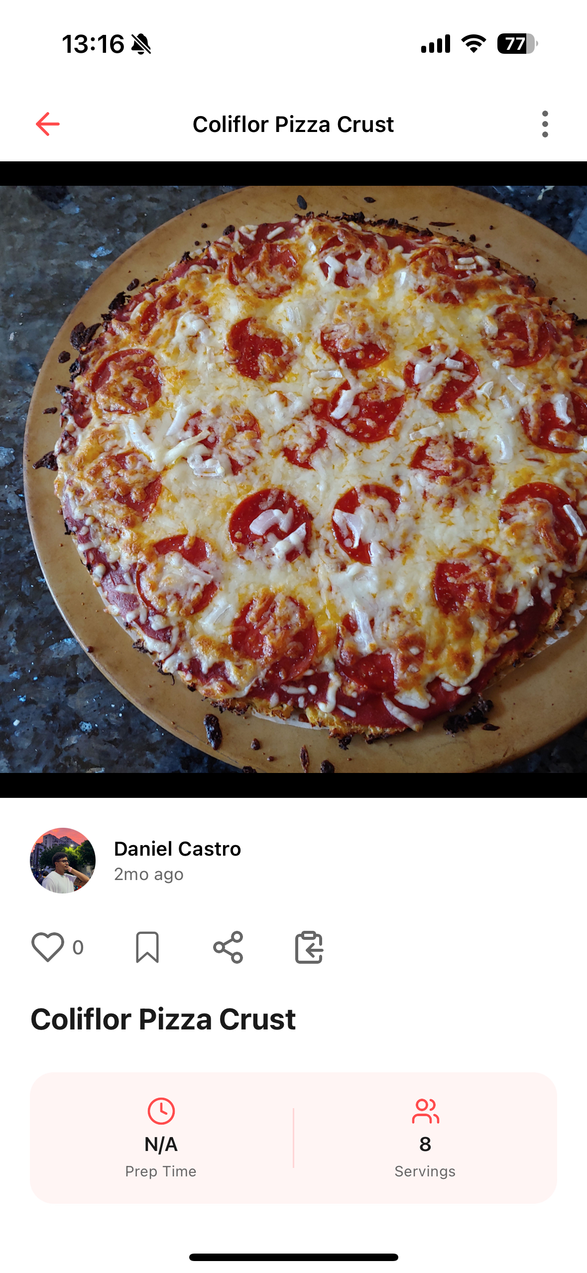 Uncook recipe detail